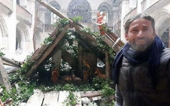 Алеппо: на руїнах храму художник створив Різдвяний вертеп